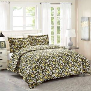 California Design Den Bagicha King Duvet 3 pc Set Floral Cotton NWT Bedding
